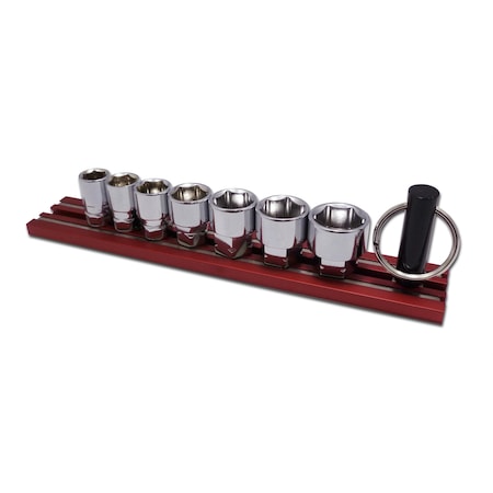 Vim Tools VIM Tools 7-Piece Dual Drive Fractional SAE Shallow Chrome Sockets Set DD400